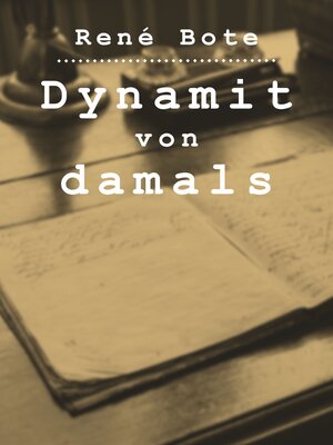 cover image of Dynamit von damals